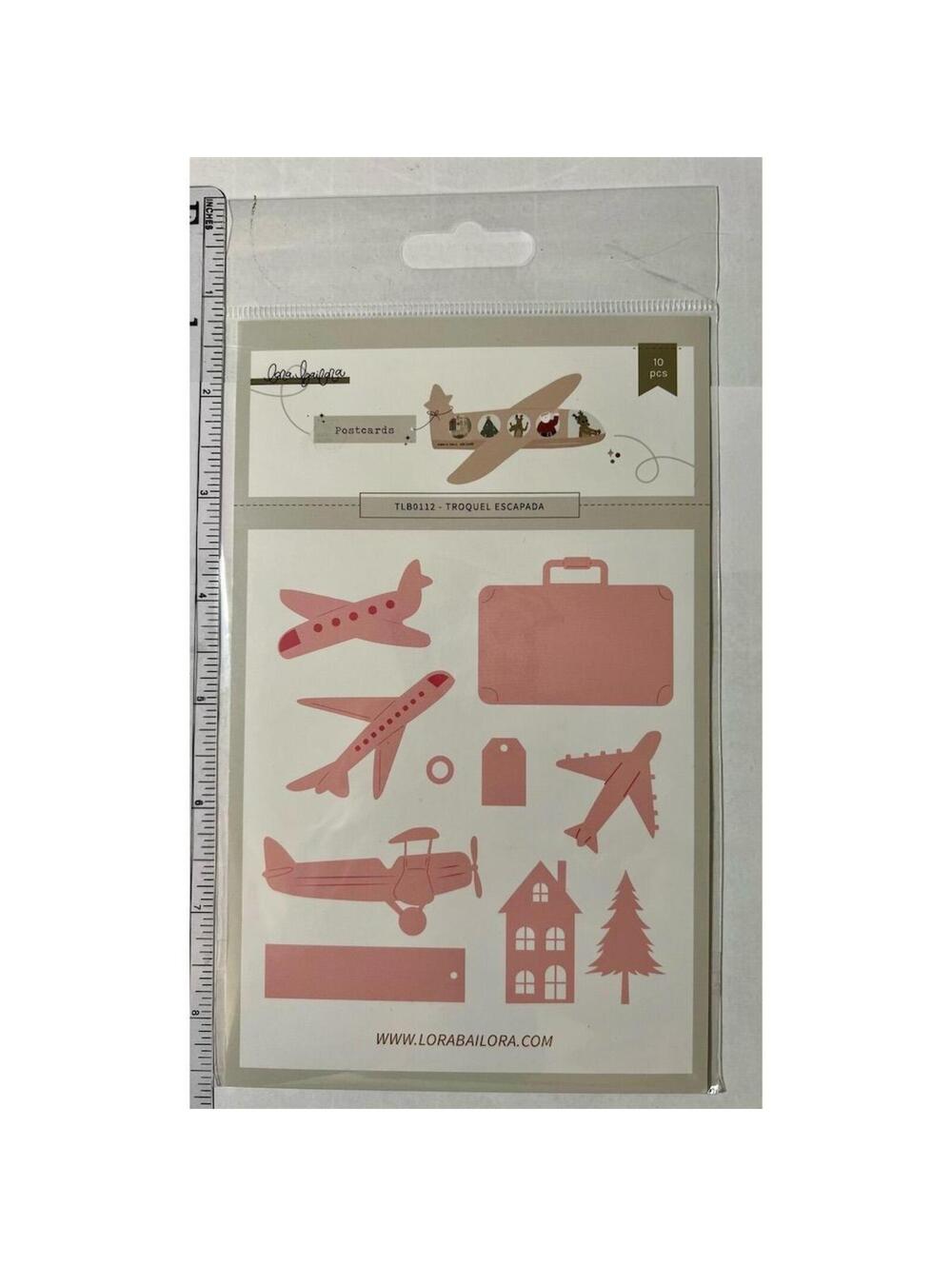 LORA BAILORA Airplane Travel Metal Die Set Scrapbooking Card Making Craft